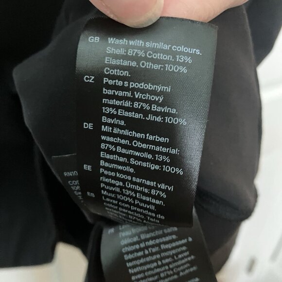 COS Oversized Open Collar Shirt Dress Womens Black Neutral Minimalist - Picture 6 of 13